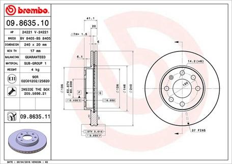 Magneti Marelli 360406039300 - Спирачен диск vvparts.bg