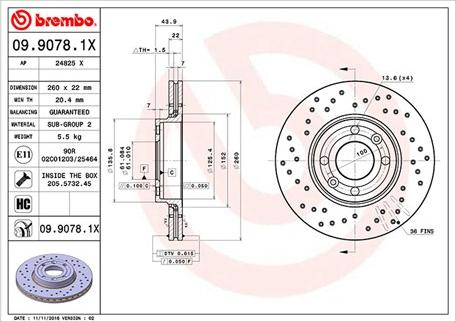 Magneti Marelli 360406036602 - Спирачен диск vvparts.bg