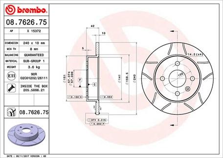 Magneti Marelli 360406038905 - Спирачен диск vvparts.bg