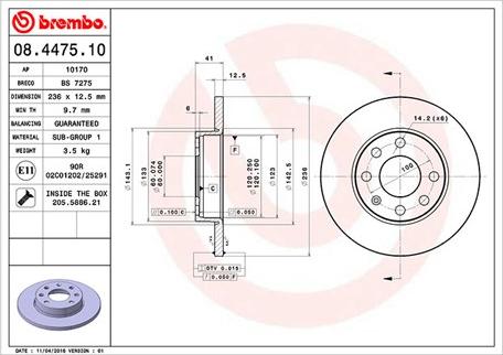 Magneti Marelli 360406037200 - Спирачен диск vvparts.bg