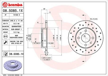 Magneti Marelli 360406021602 - Спирачен диск vvparts.bg