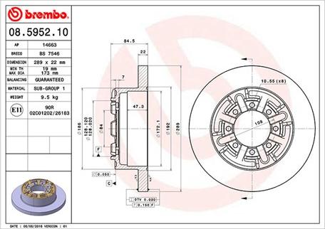 Magneti Marelli 360406022900 - Спирачен диск vvparts.bg