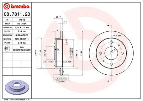 Magneti Marelli 360406027000 - Спирачен диск vvparts.bg