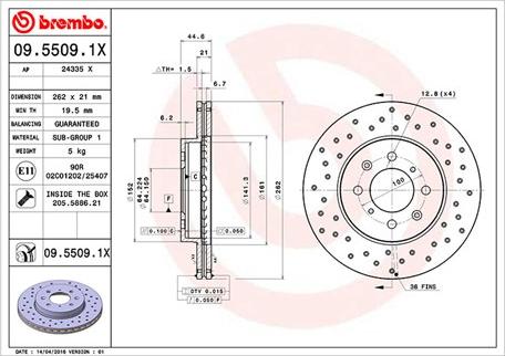 Magneti Marelli 360406027702 - Спирачен диск vvparts.bg