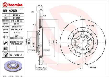 Magneti Marelli 360406070401 - Спирачен диск vvparts.bg