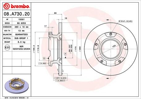 Magneti Marelli 360406111200 - Спирачен диск vvparts.bg