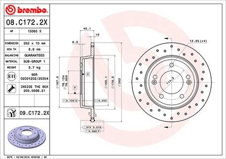 Magneti Marelli 360406136002 - Спирачен диск vvparts.bg