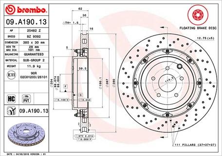 Magneti Marelli 360406129303 - Спирачен диск vvparts.bg