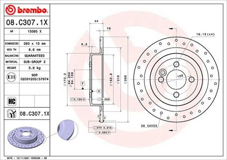 Magneti Marelli 360406177902 - Спирачен диск vvparts.bg