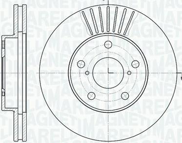 Magneti Marelli 361302040444 - Спирачен диск vvparts.bg