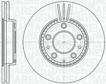 Magneti Marelli 361302040440 - Спирачен диск vvparts.bg