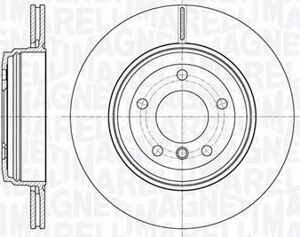 Magneti Marelli 361302040450 - Спирачен диск vvparts.bg