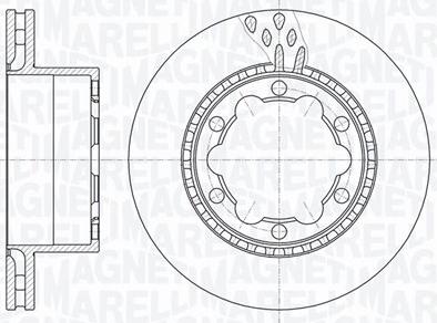 Magneti Marelli 361302040458 - Спирачен диск vvparts.bg