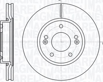 Magneti Marelli 361302040466 - Спирачен диск vvparts.bg