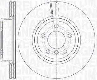 Magneti Marelli 361302040468 - Спирачен диск vvparts.bg