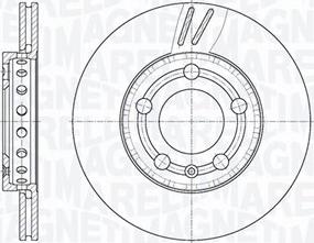 Magneti Marelli 361302040408 - Спирачен диск vvparts.bg