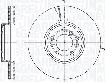 Magneti Marelli 361302040414 - Спирачен диск vvparts.bg