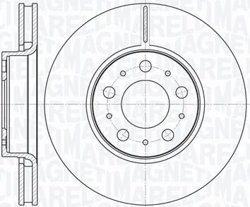 Magneti Marelli 361302040410 - Спирачен диск vvparts.bg