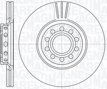 Magneti Marelli 361302040412 - Спирачен диск vvparts.bg