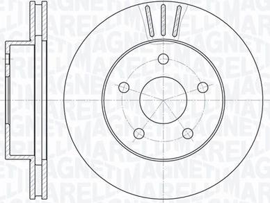 Magneti Marelli 361302040420 - Спирачен диск vvparts.bg