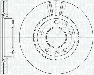 Magneti Marelli 361302040474 - Спирачен диск vvparts.bg