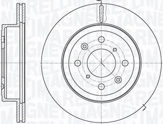 Magneti Marelli 361302040476 - Спирачен диск vvparts.bg