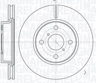 Magneti Marelli 361302040590 - Спирачен диск vvparts.bg