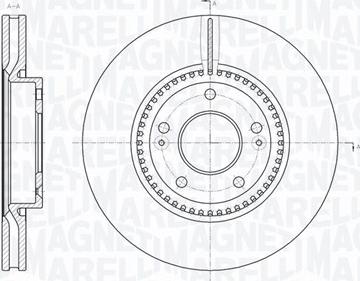 Magneti Marelli 361302040546 - Спирачен диск vvparts.bg