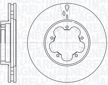 Magneti Marelli 361302040540 - Спирачен диск vvparts.bg