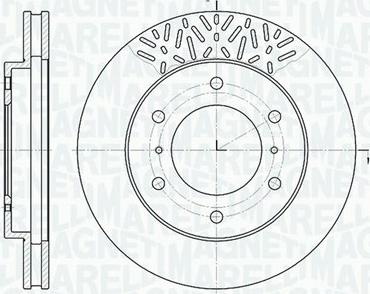 Magneti Marelli 361302040506 - Спирачен диск vvparts.bg