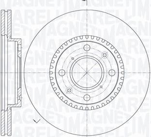 Magneti Marelli 361302040516 - Спирачен диск vvparts.bg