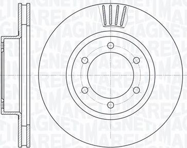 Magneti Marelli 361302040510 - Спирачен диск vvparts.bg