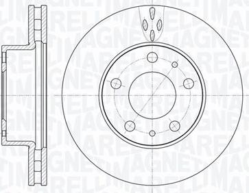 Magneti Marelli 361302040512 - Спирачен диск vvparts.bg