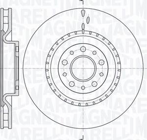 Magneti Marelli 361302040534 - Спирачен диск vvparts.bg