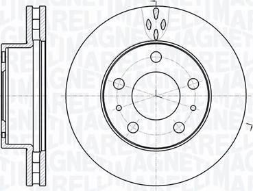 Magneti Marelli 361302040538 - Спирачен диск vvparts.bg