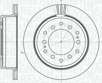 Magneti Marelli 361302040520 - Спирачен диск vvparts.bg