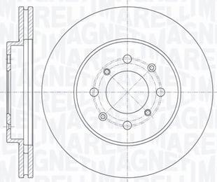 Magneti Marelli 361302040522 - Спирачен диск vvparts.bg