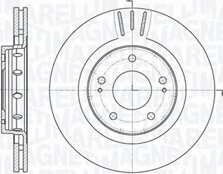 Magneti Marelli 361302040574 - Спирачен диск vvparts.bg