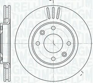 Magneti Marelli 361302040690 - Спирачен диск vvparts.bg