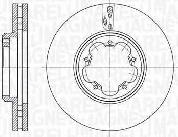 Magneti Marelli 361302040653 - Спирачен диск vvparts.bg