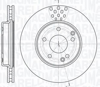 Magneti Marelli 361302040652 - Спирачен диск vvparts.bg