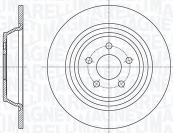 Magneti Marelli 361302040667 - Спирачен диск vvparts.bg