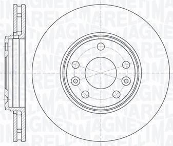 Magneti Marelli 361302040606 - Спирачен диск vvparts.bg