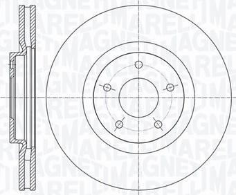 Magneti Marelli 361302040608 - Спирачен диск vvparts.bg