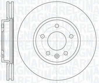 Magneti Marelli 361302040610 - Спирачен диск vvparts.bg