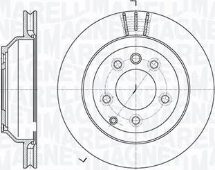 Magneti Marelli 361302040681 - Спирачен диск vvparts.bg