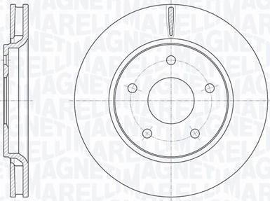 Magneti Marelli 361302040638 - Спирачен диск vvparts.bg