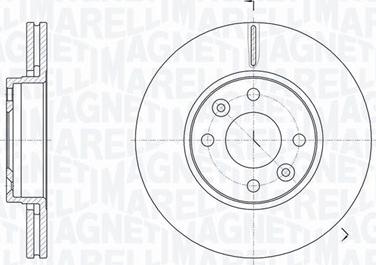 Magneti Marelli 361302040632 - Спирачен диск vvparts.bg