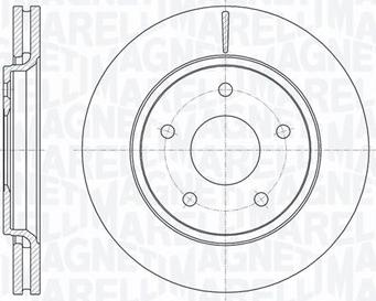 Magneti Marelli 361302040626 - Спирачен диск vvparts.bg