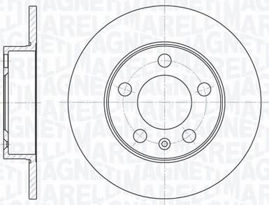 Magneti Marelli 361302040677 - Спирачен диск vvparts.bg